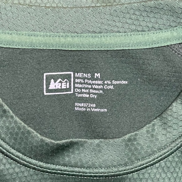 REI Long Sleeve Base Layer, Green Sz L - Picture 4 of 5